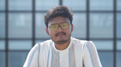 An image of testimonial giver, Pruthvi S