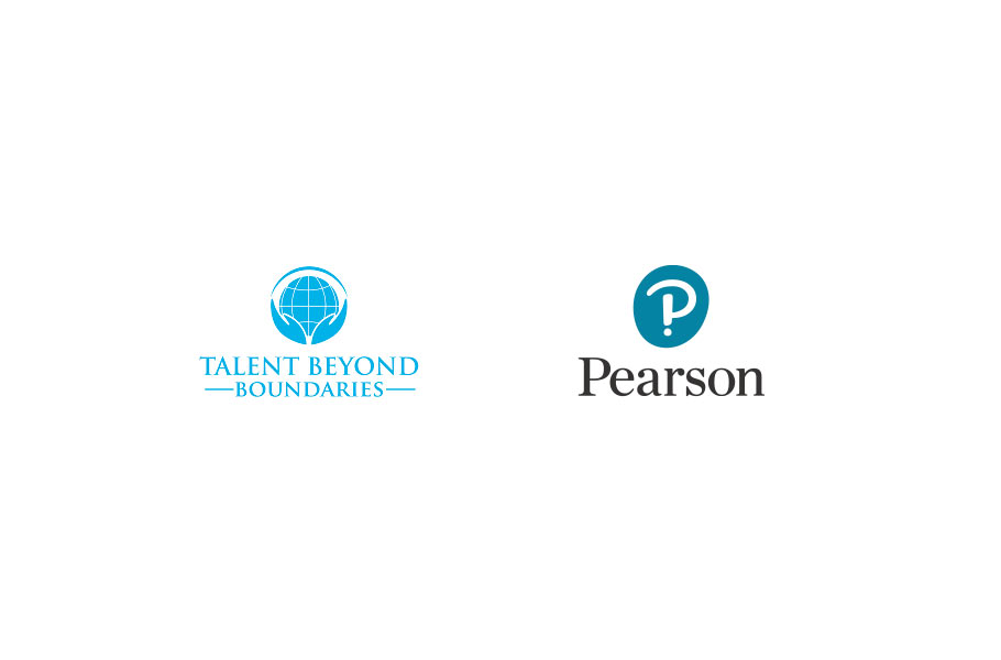 The Pearson and Talent Beyond Boundaries logos